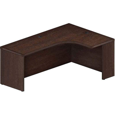 Mayline Aberdeen 72" Right Extended Corner Table [AEC72R] Mayline Mocha Desk AEC72RLDC