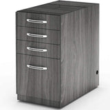 Mayline Aberdeen Credenza PBBF Pedestal [APBBF20] Mayline Gray Steel Credenza APBBF20LGS