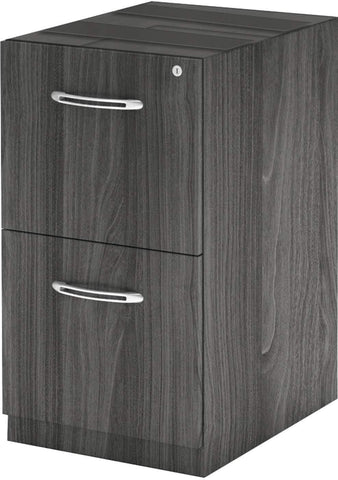 Mayline Aberdeen Desk FF Pedestal [AFF26] Mayline Gray Steel Desk AFF26LGS