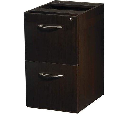 Mayline Aberdeen Desk FF Pedestal [AFF26] Mayline Mocha Desk AFF26LDC