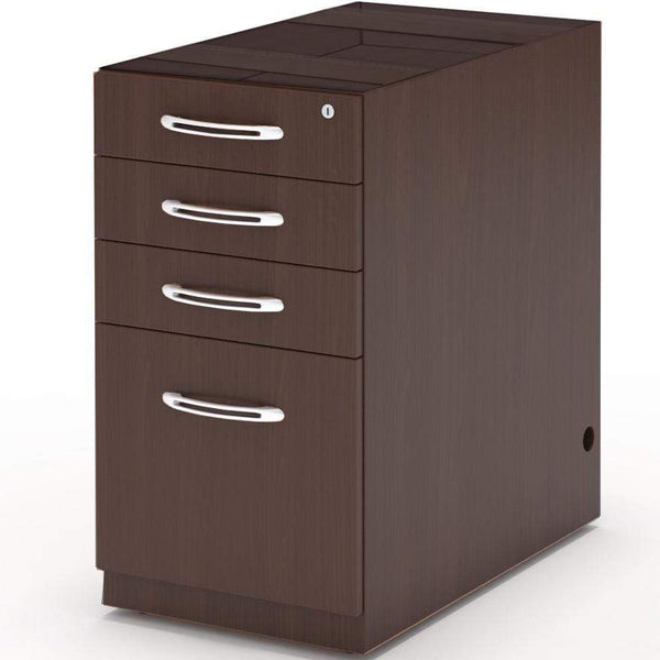 Mayline Aberdeen Desk PBBF Pedestal [APBBF26] Mayline Mocha Desk APBBF26LDC