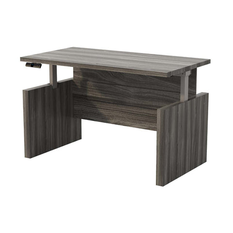 Mayline Aberdeen® Height-Adjustable Desk, Straight Front Top & Base, 72" W [ARDH7230] Mayline Gray Steel Activity Table ARDH7230LGS