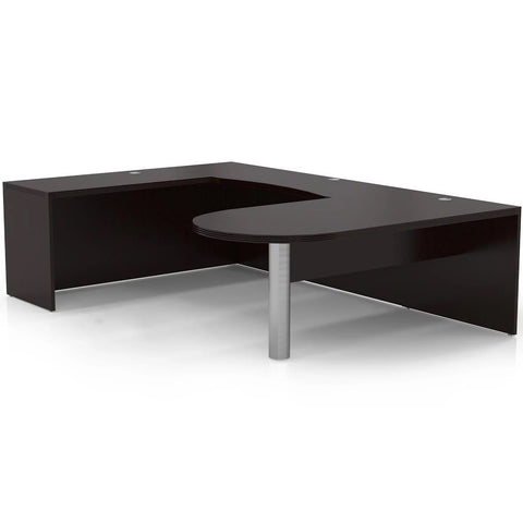 Mayline Aberdeen Office Desk Set Cherry [AT14] Mayline Mocha Tf Laminate Office Set AT14LDC