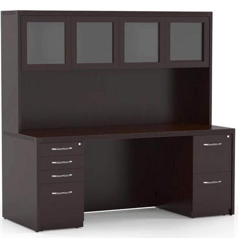 Mayline Aberdeen® Series Suite 34 [AT34LMA] Mayline Mocha Office Set AT34LDC