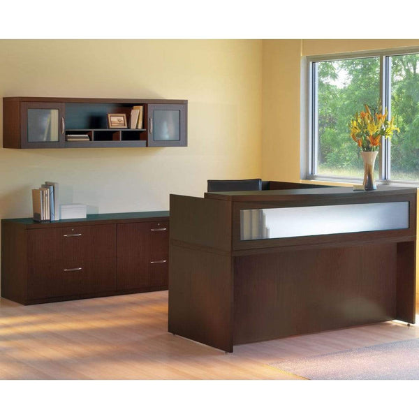 Mayline Aberdeen® Series Suite 37 [AT37LGS] Mayline Mocha Office Set AT37LDC