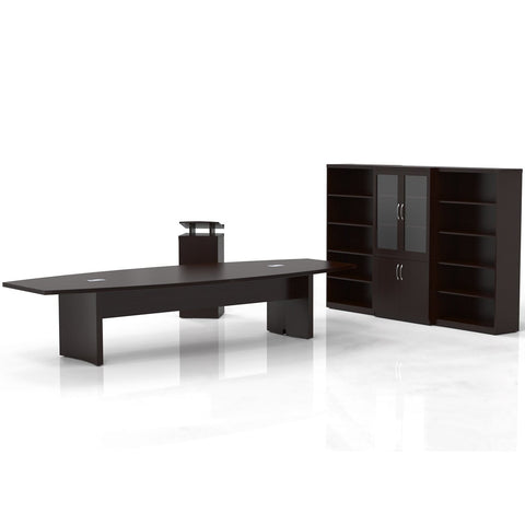 Mayline Aberdeen® Series Suite 40 [AT40LGS] Mayline Mocha Office Set AT40LDC