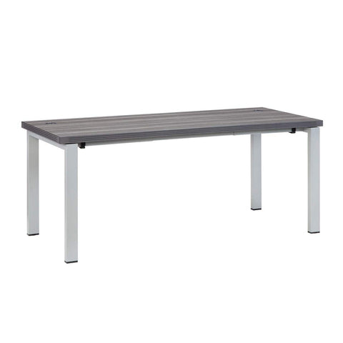 Mayline Aberdeen® Table Desk with Straight Top [ABTDS72] Mayline Gray Steel Table Desks ABTDS72LGS