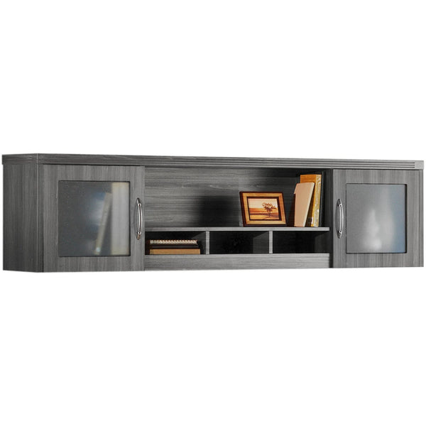 Mayline Aberdeen Wall Mount Hutch 72"W [AWG72] Mayline Gray Steel Hutch AWG72LGS