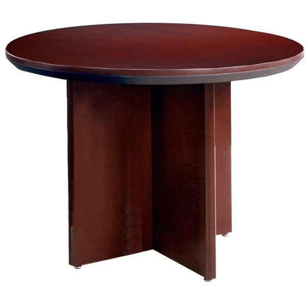 Mayline Corsica Conference Table Round [CTRND] Mayline Mahogany Conference Table CTRNDMAH