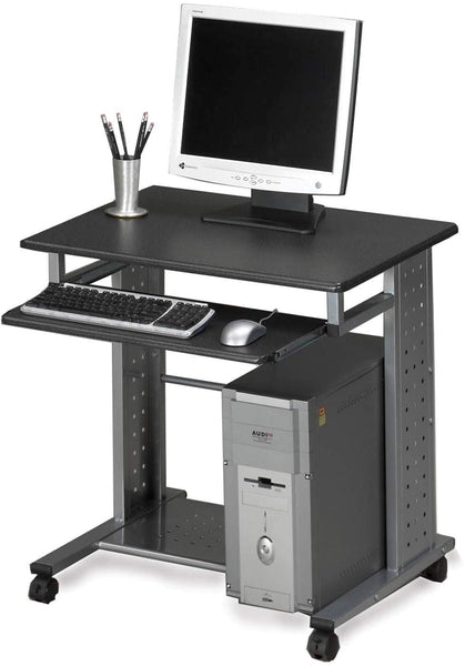 Mayline Empire Mobile PC Station Metallic Gray, [945] Mayline Anthracite Computer Workstation 945ANT