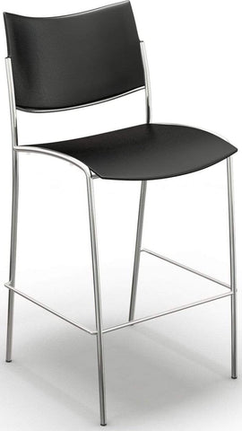 Mayline Escalate Plastic Bistro Stool, 2 Pack [ESS2] Mayline Black Drafting Chair ESS2B