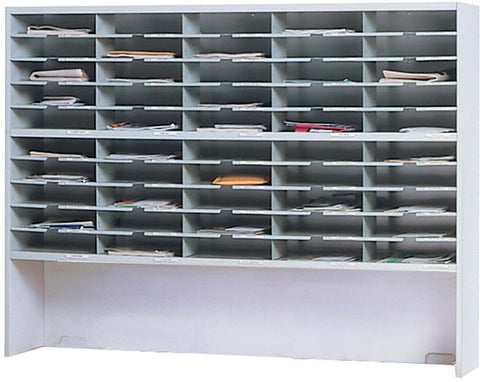 Mayline Mailflow-To-Go 2-Tier Sorter Elevated 50 Pockets [SR6046RPG] Mayline Mail Sorter SR6046RPG