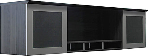 Mayline Medina 63"W Hutch Laminate [MNH63] Mayline Gray Steel Hutch MNH63LGS