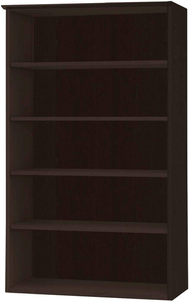 Mayline Medina Bookcase 5 Shelf Laminate [MVB5] Mayline Mocha Bookcase MVB5LDC