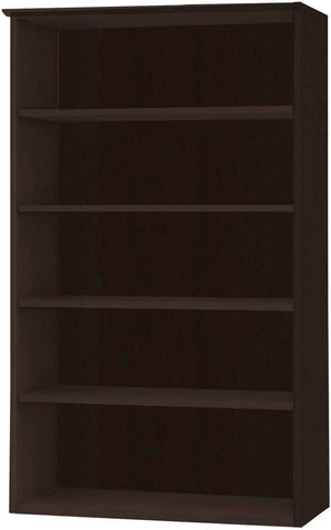 Mayline Medina Bookcase 5 Shelf Laminate [MVB5] Mayline Mocha Bookcase MVB5LDC