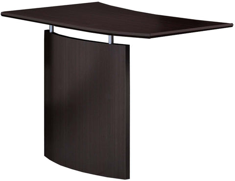 Mayline Medina Bridge Right Hand Bridge Laminate [MNBDGR] Mayline Mocha Bridge MNBDGRLDC