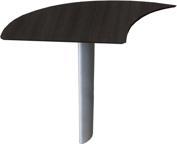 Mayline Medina Curved Desk Extension Left Laminate [MNEXTL] Mayline Mocha Desk Extension MNEXTLLDC