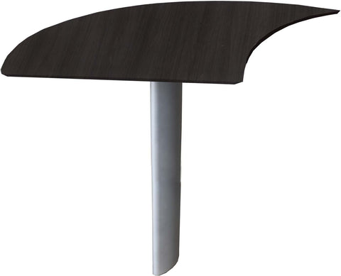 Mayline Medina Curved Desk Extension Left Laminate [MNEXTL] Mayline Mocha Desk Extension MNEXTLLDC