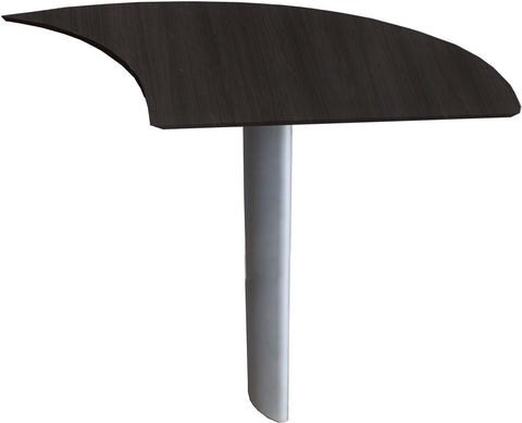 Mayline Medina Curved Desk Extension Right [MNEXTR] Mayline Mocha Desk Extension MNEXTRLDC
