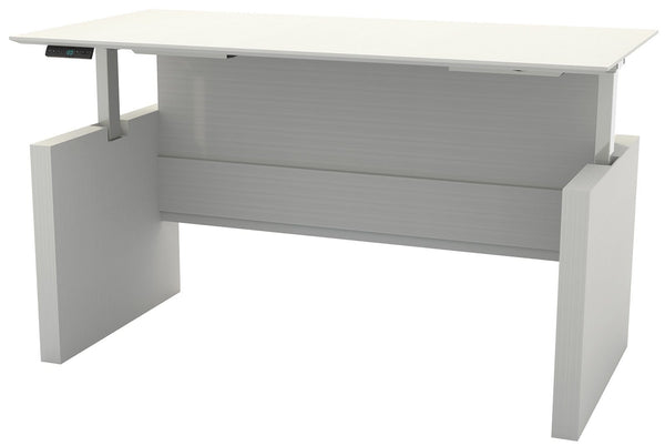 Mayline Medina Height-Adjustable 72" Straight Height Adjustable Desk [MNDSHA72] Mayline Textured Sea Salt Desk MNDSHA72TSS
