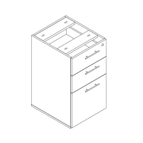 Mayline Medina Reception B/B/F Pedestal [MNRBBF] Mayline Reception Station