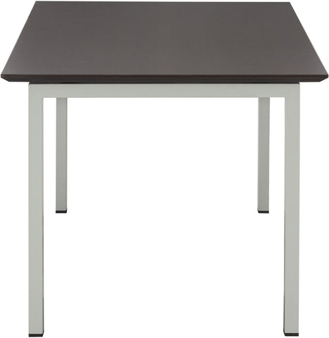 Mayline Medina™ Table Desk with Straight Top[MTD72] Mayline Mocha Table Desks MTD72LDC