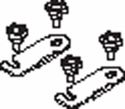 Mayline Meeting Room Universal Ganging Accessory Black [10GABLK] Mayline Ganging Bracket 10GABLK