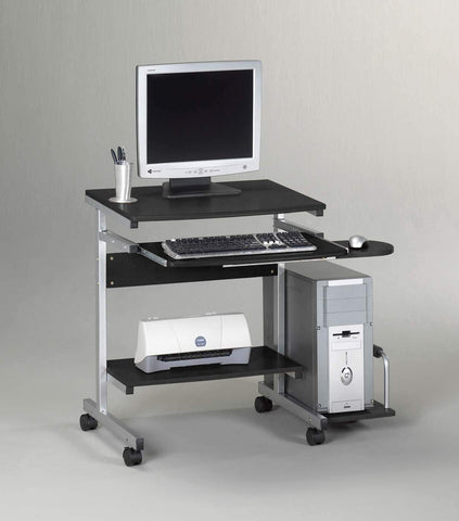 Mayline Portrait PC Desk Cart Metallic Gray, [946] Mayline Anthracite Computer Cart 946ANT