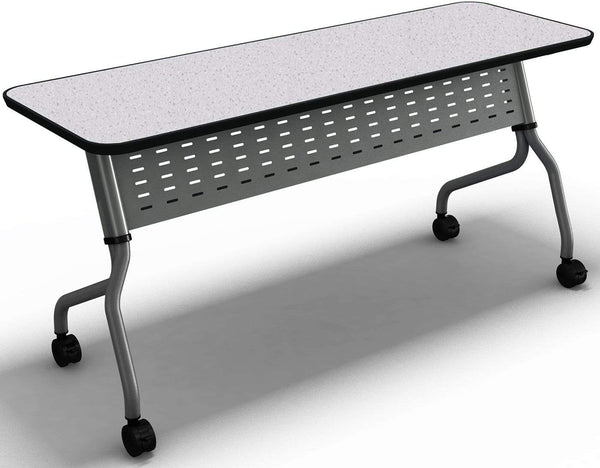 Mayline Sync 18" x 48" Rectangular Table Anthracite [SY1848TANT] Mayline Training Table SY1848TANT