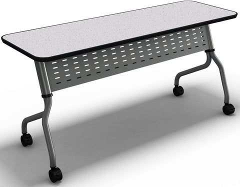 Mayline Sync 24" x 48" Rectangular Table Anthracite [SY2448TANT] Mayline Training Table SY2448TANT