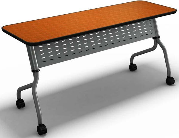 Mayline Sync 24" x 48" Rectangular Table Regal Mahogany [SY2448TRMH] Mayline Training Table SY2448TRMH