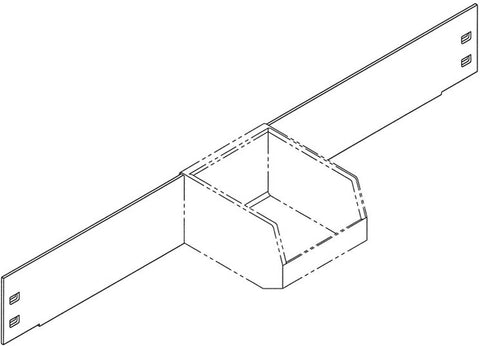 Mayline Techworks 24" Part Bin Panels [758DV5] Mayline Bin Panel 758DV5