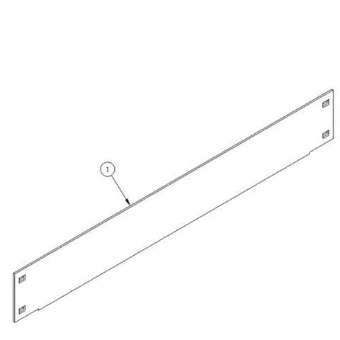 Mayline Techworks 24" Part Bin Panels [758DV5] Mayline Bin Panel 758DV5