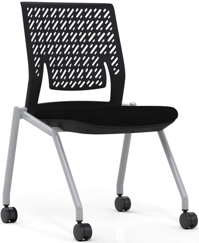 Mayline Thesis Training Chair Armless, Flex Back [KTX2SBBLK] Mayline Task Chair KTX2SBBLK