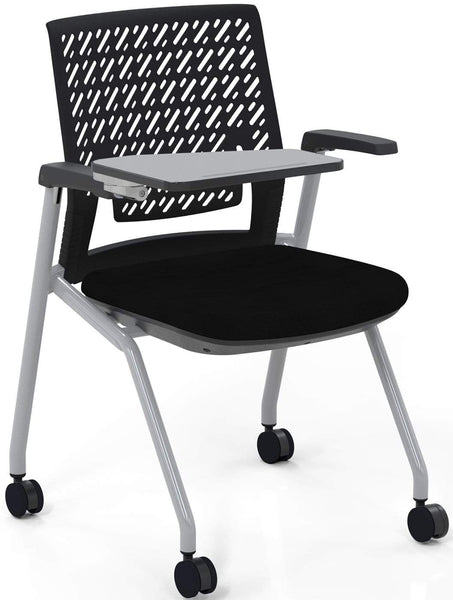 Mayline Thesis Training Chair Arms, Tablet, Flex Back [KTX3SBBLK] Mayline Task Chair KTX3SBBLK