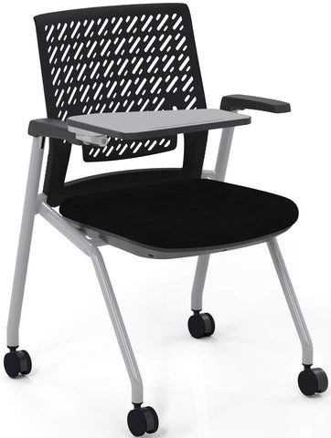 Mayline Thesis Training Chair Arms, Tablet, Flex Back [KTX3SBBLK] Mayline Task Chair KTX3SBBLK