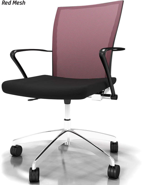 Mayline Valore Mesh Task Chair [TSH3] Mayline Red TSH3BR Mesh Chair TSH3BR