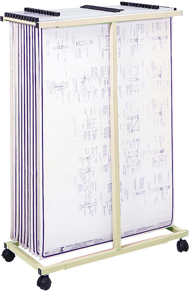 Mobile Vertical File Tan [5059] Safco Vertical File Cabinet 5059