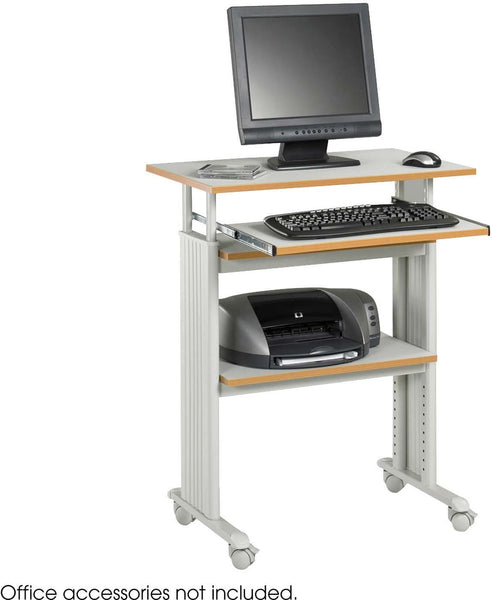 Muv™ Stand-Up Adjustable-Height Desk [1929] Safco Gray Computer Desk 1929GR