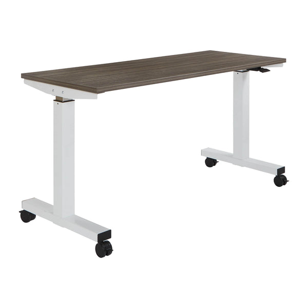 Office Star 5 ft. Wide Pneumatic Height Adjustable Table [HAT60251] Office Star Urban Walnut Adjustable Height Tables HAT60251-U