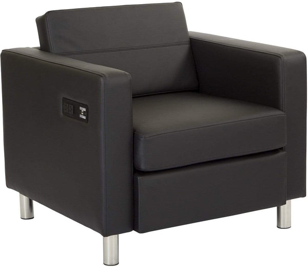Office Star Ave Six Atlantic Chair Black [ATL51-R107] Office Star Arm Chairs ATL51-R107