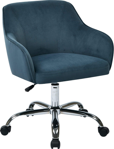 Office Star Ave Six Bristol Task Chair Velvet Fabric [BRL26] Office Star Atlantic Task Chair BRL26-B20