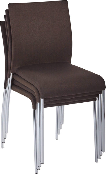 Office Star Ave Six Conway Stacking Chair Set of 4 [CWYAS4] Office Star Chocolate Stacking Chair CWYAS4-CK003