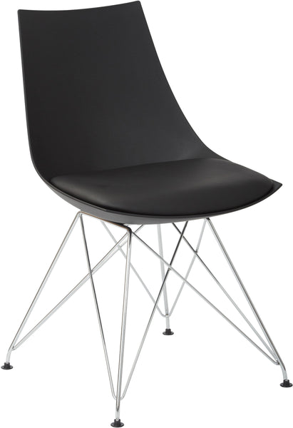 Office Star Ave Six Eiffel Bistro Chair [EFLC2] Office Star Black Dining Chair EFLC2-3