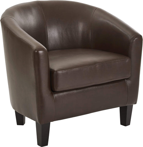 Office Star Ave Six Ethan Tub Chair in Deluxe Vinyl Fabric [ETN] Office Star Cocoa Accent Chair ETN-PD24