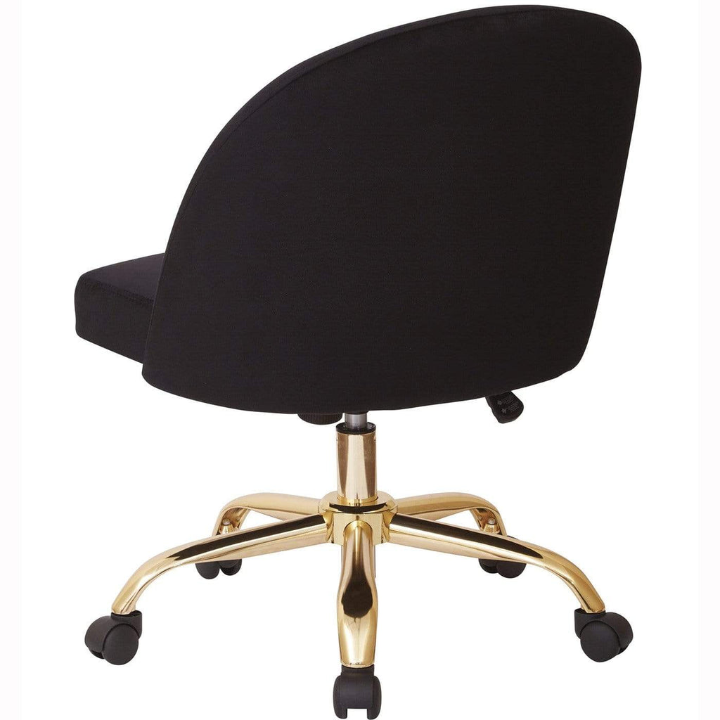 Office Star Ave Six Layton Mid Back Office Chair Velvet [FL3224G ...