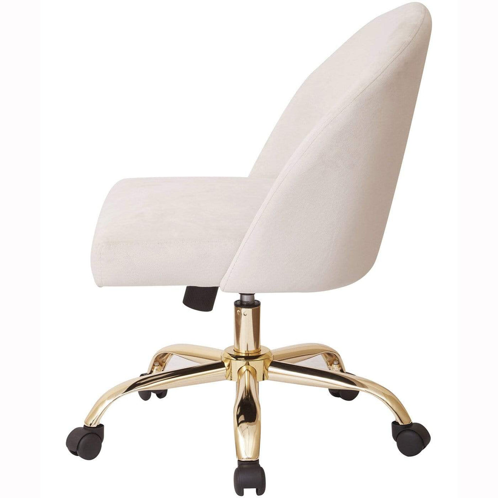 Office Star Ave Six Layton Mid Back Office Chair Velvet [FL3224G ...
