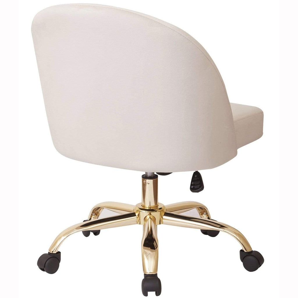 Office Star Ave Six Layton Mid Back Office Chair Velvet [FL3224G ...