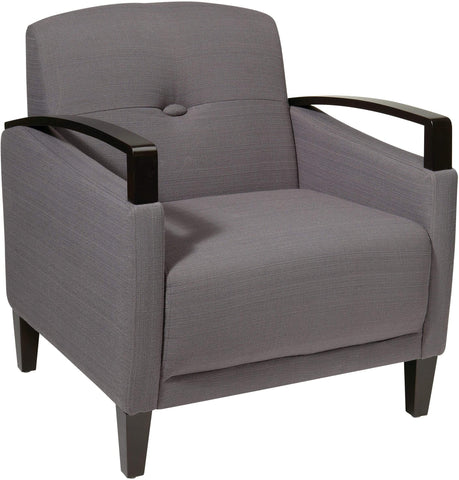 Office Star Ave Six Main Street Chair [MST51] Office Star Woven Charcoal Club Chair MST51-W12