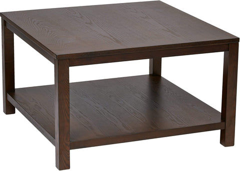 Office Star Ave Six Merge 30" Square Coffee Table Mahogany [MRG12SR1] Office Star Espresso Coffee Table MRG12SR1-ESP